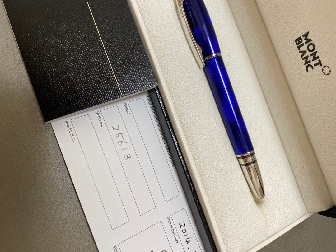 【レア】MONT BLANC 青　ボールペン