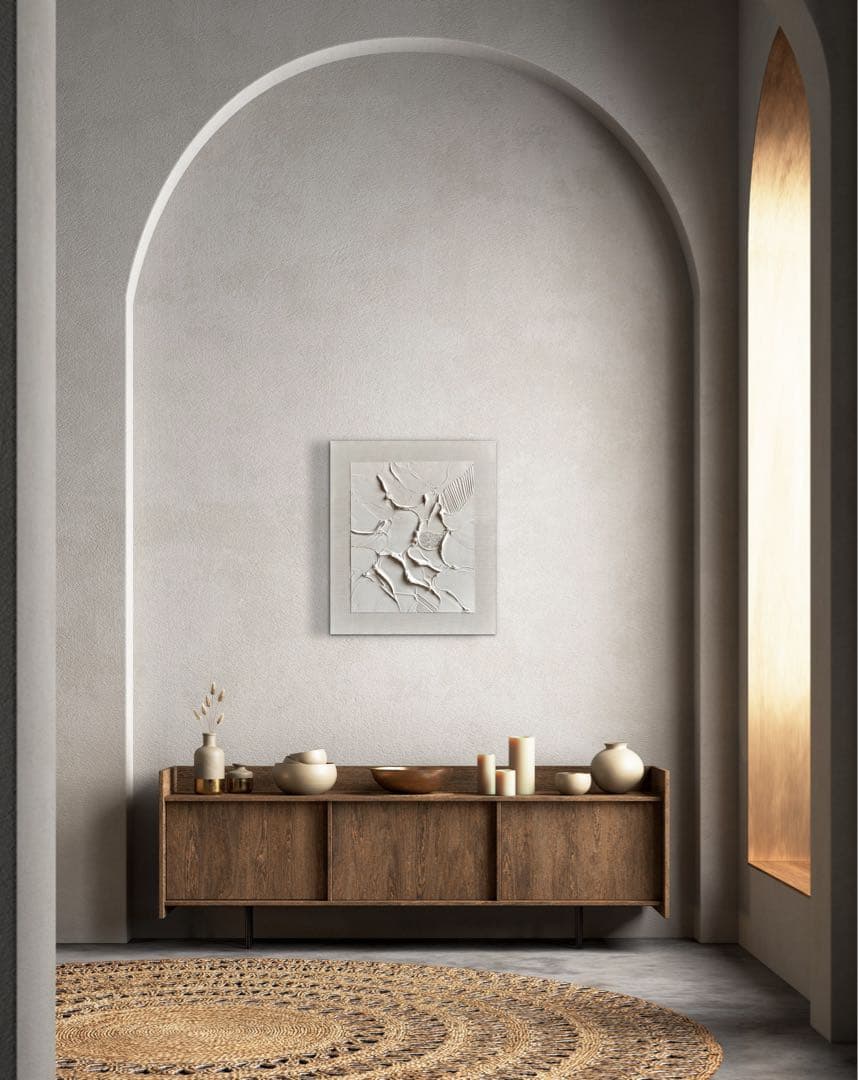 現代アート　53×45.5㎝　テクスチャーアート　抽象画　モダン　インテリア