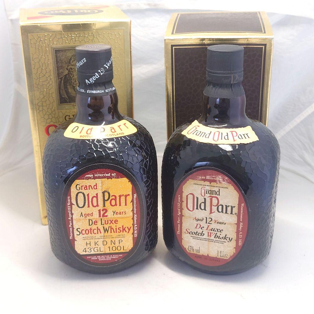 2本セット　Grand Old Parr 12年　1L　ウイスキー　未開古酒　箱