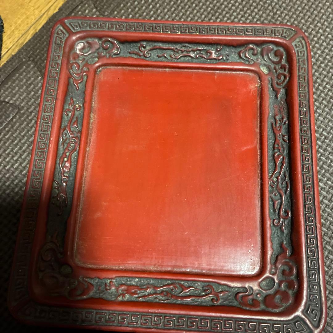 本紫檀 蓋物 瓜 希少木 漆塗お皿