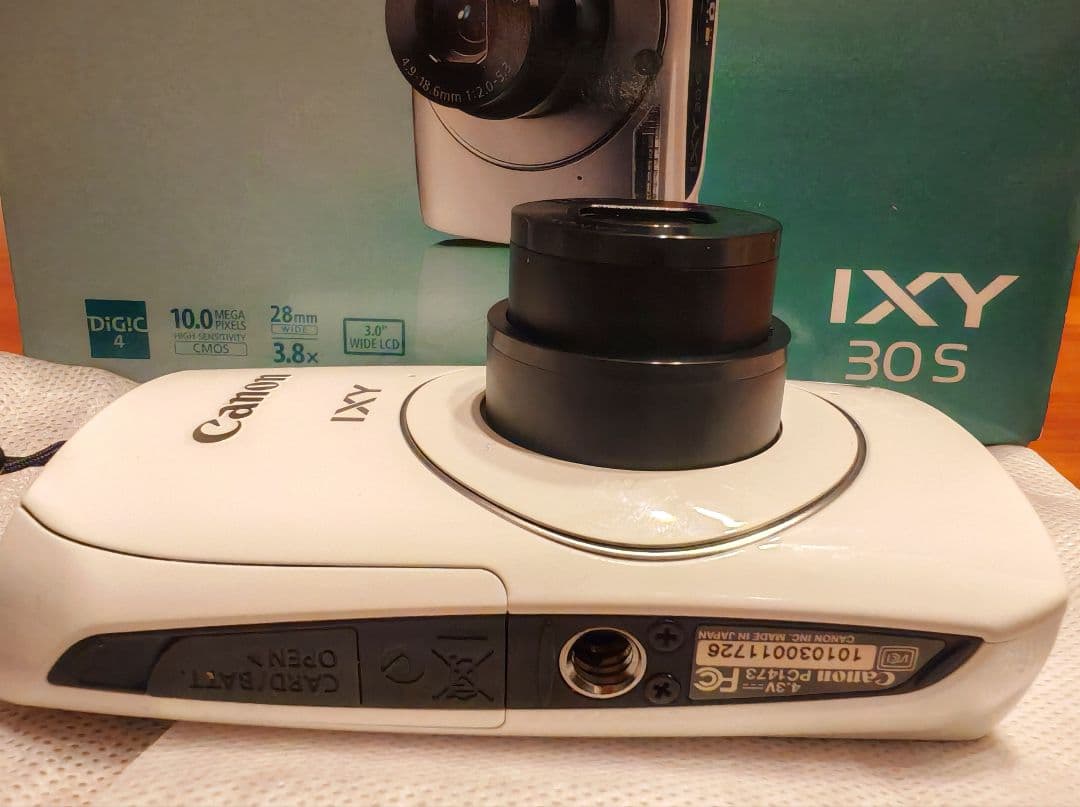 Canon IXY 30S コンパクトデジタルカメラ ホワイト