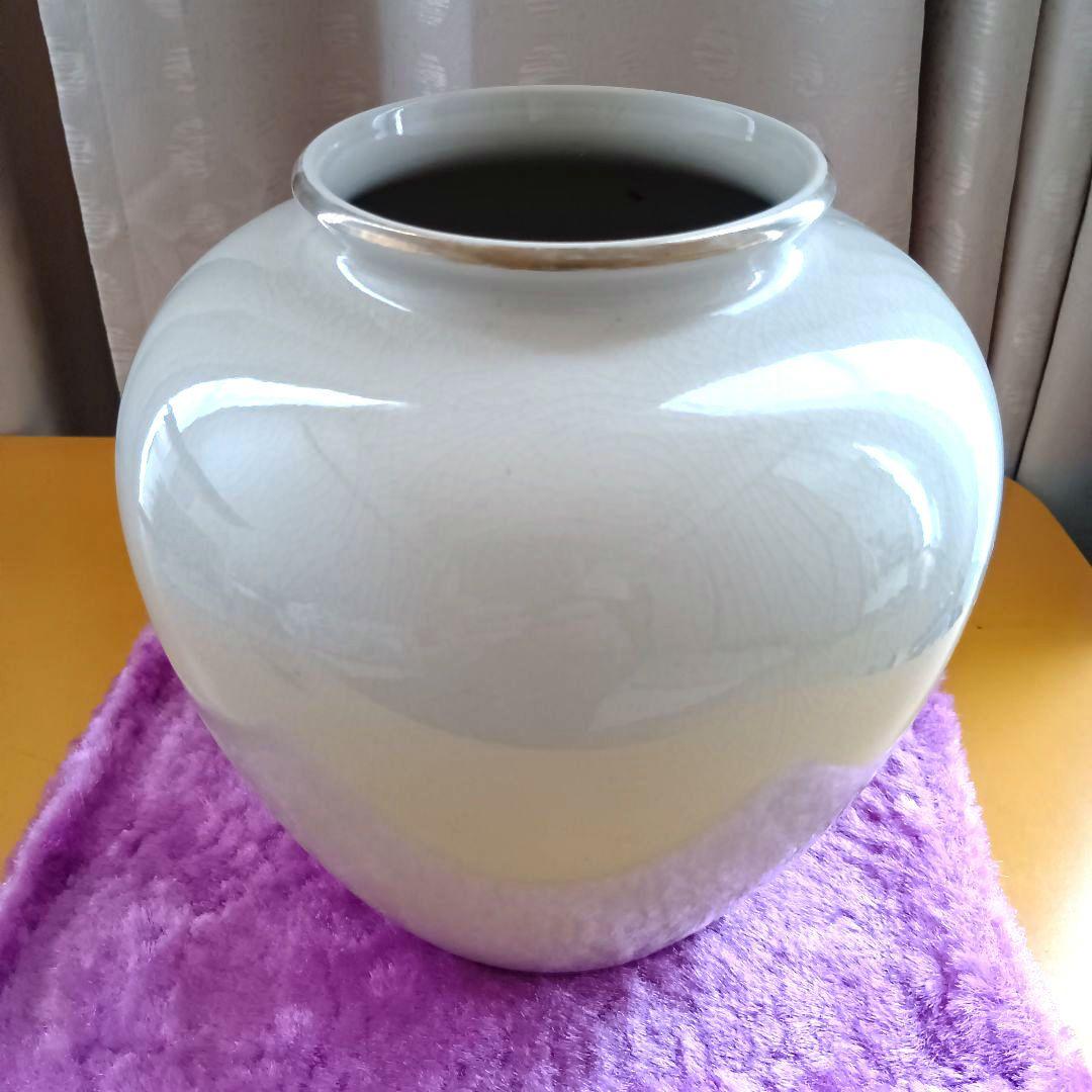 骨董品　九谷焼　仙龍　花瓶　花器　花入　壺　牡丹孔雀　絵付け　色絵　極美品‼️