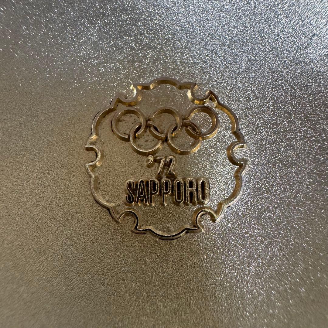 1972年 札幌五輪 記念金盃 24KGP 金メッキ 証紙 三井金属