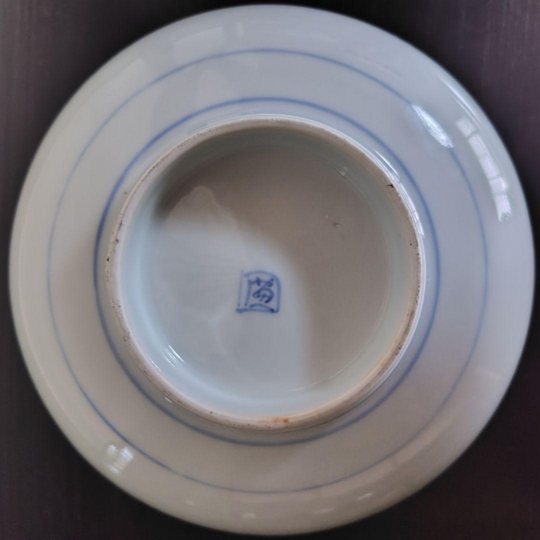 古伊万里 染付 手描き 山水 鉢　大中小3つ アンティーク レトロ 春