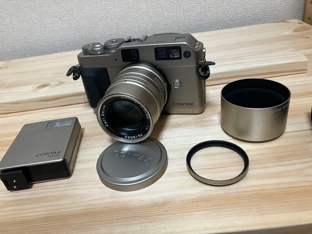 CONTAX G1フィルムカメラ　レンズ　フラッシュセット