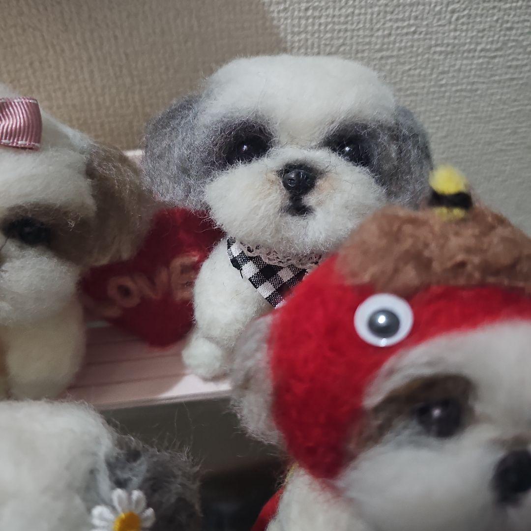 羊毛フェルト　　シーズー　5匹セット　犬