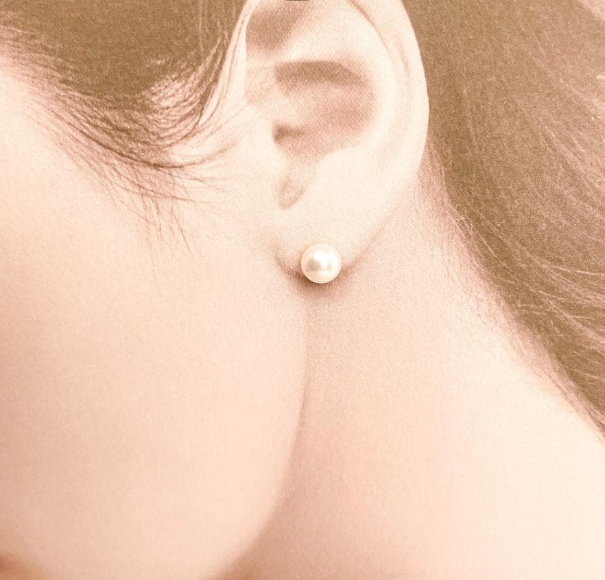 淡水パールネックレス＆ピアス・イヤリングセット（ピアス：揺れないタイプ）