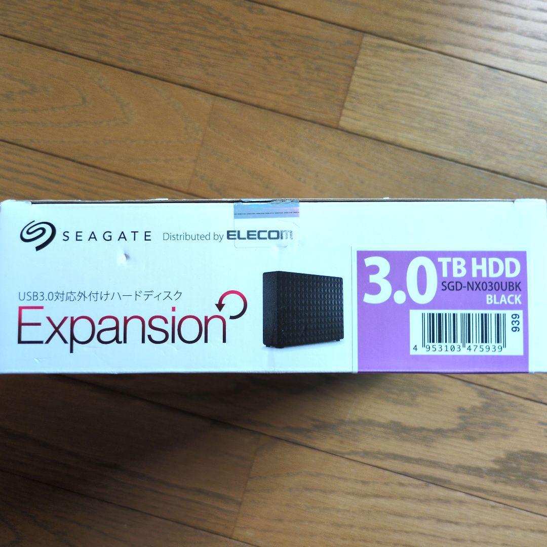 SEAGATE Expansion 3.0TB 外付けHDD ブラック