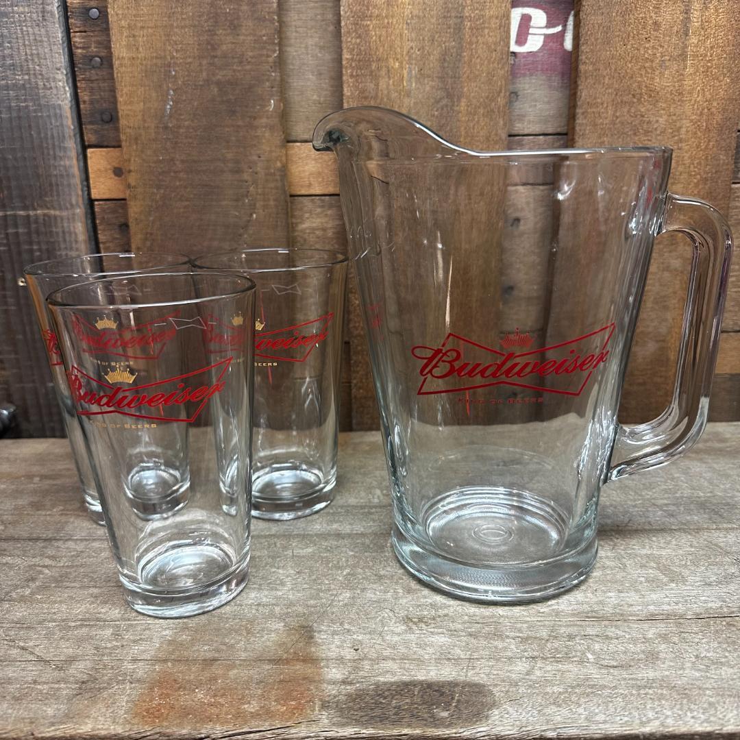 バドワイザー ピッチャー＆グラス3個セット Budweiser公式品