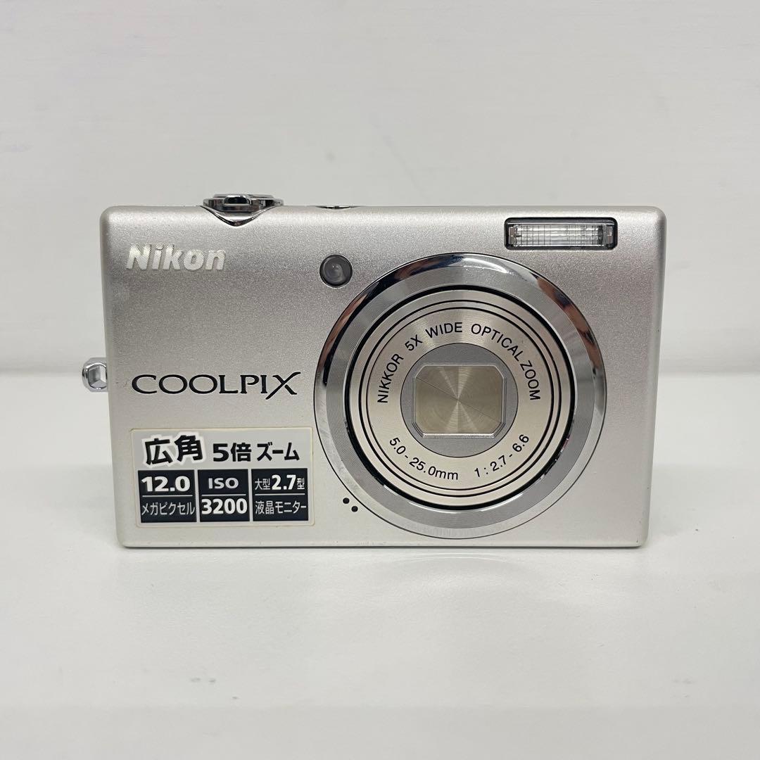 【動作品】 Nikon Coolpix S570 ニコン デジカメ シルバー