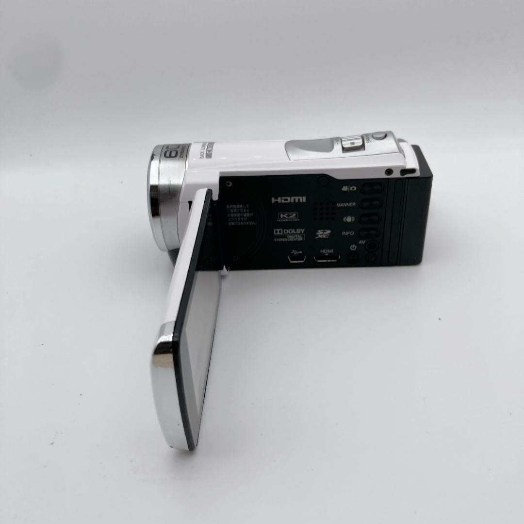 実写有【美品】箱付き JVC Everio GZ-HM133-W ビデオカメラ