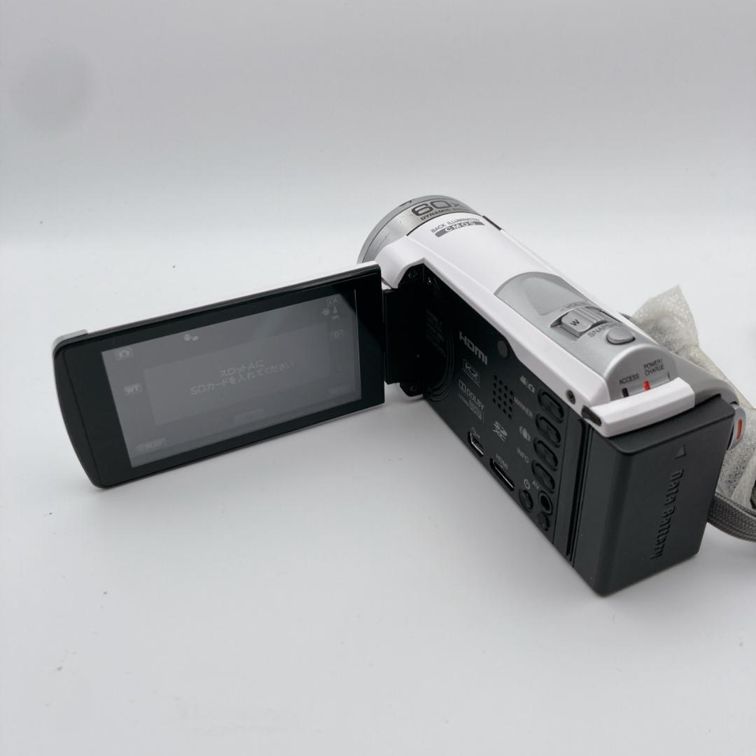 実写有【美品】箱付き JVC Everio GZ-HM133-W ビデオカメラ
