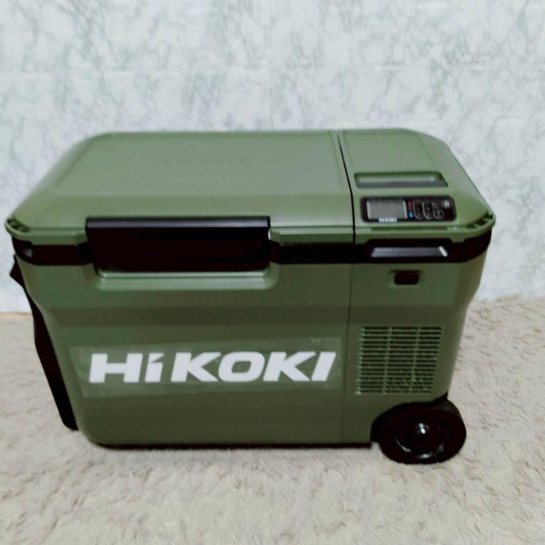 極美品 HiKOKI コードレス冷温庫　UL18DB アグレッシブグリーン