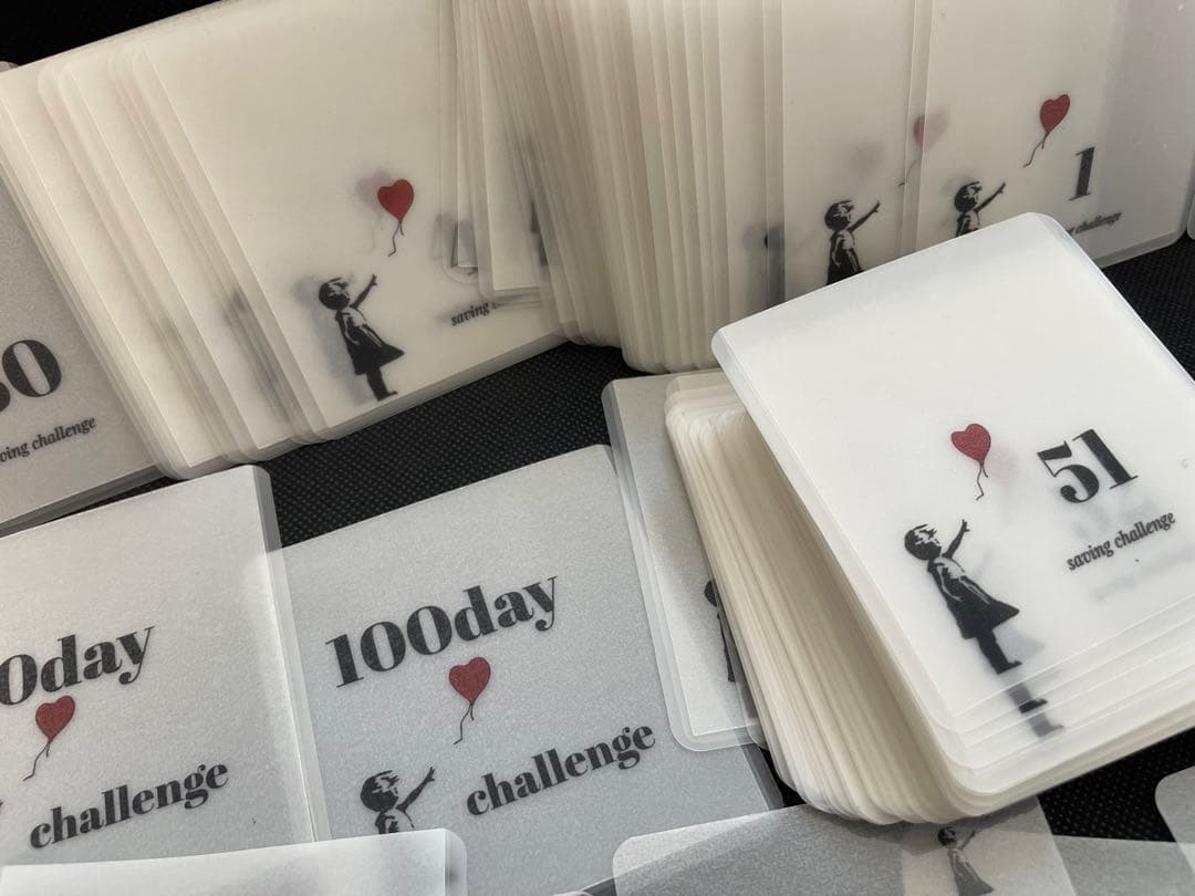 100day☆saving challenge風船