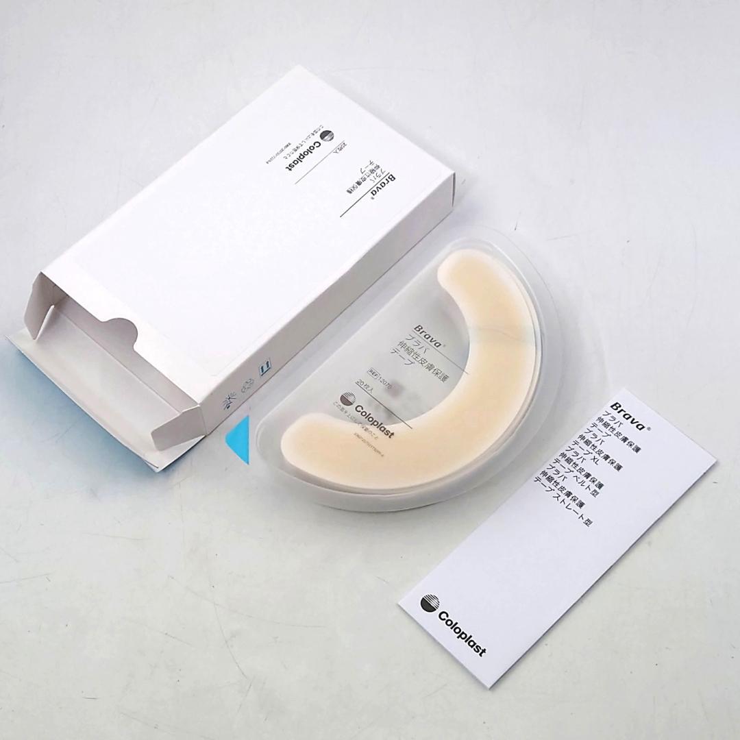 【未使用品】 コロプラスト ブラバ 伸縮性皮膚保護テープ XL 半月型 60枚