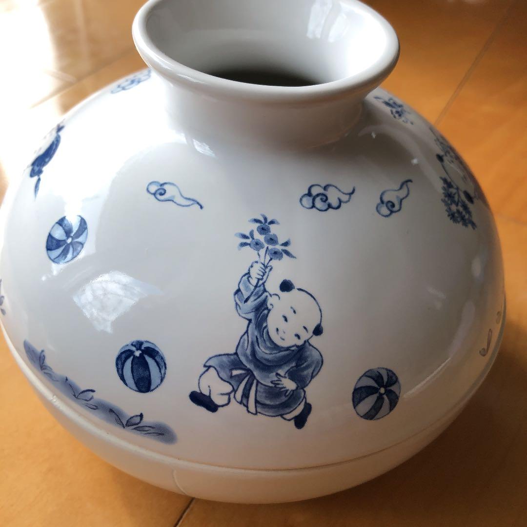 蚊取り線香ポット。ポーセラーツ作品。