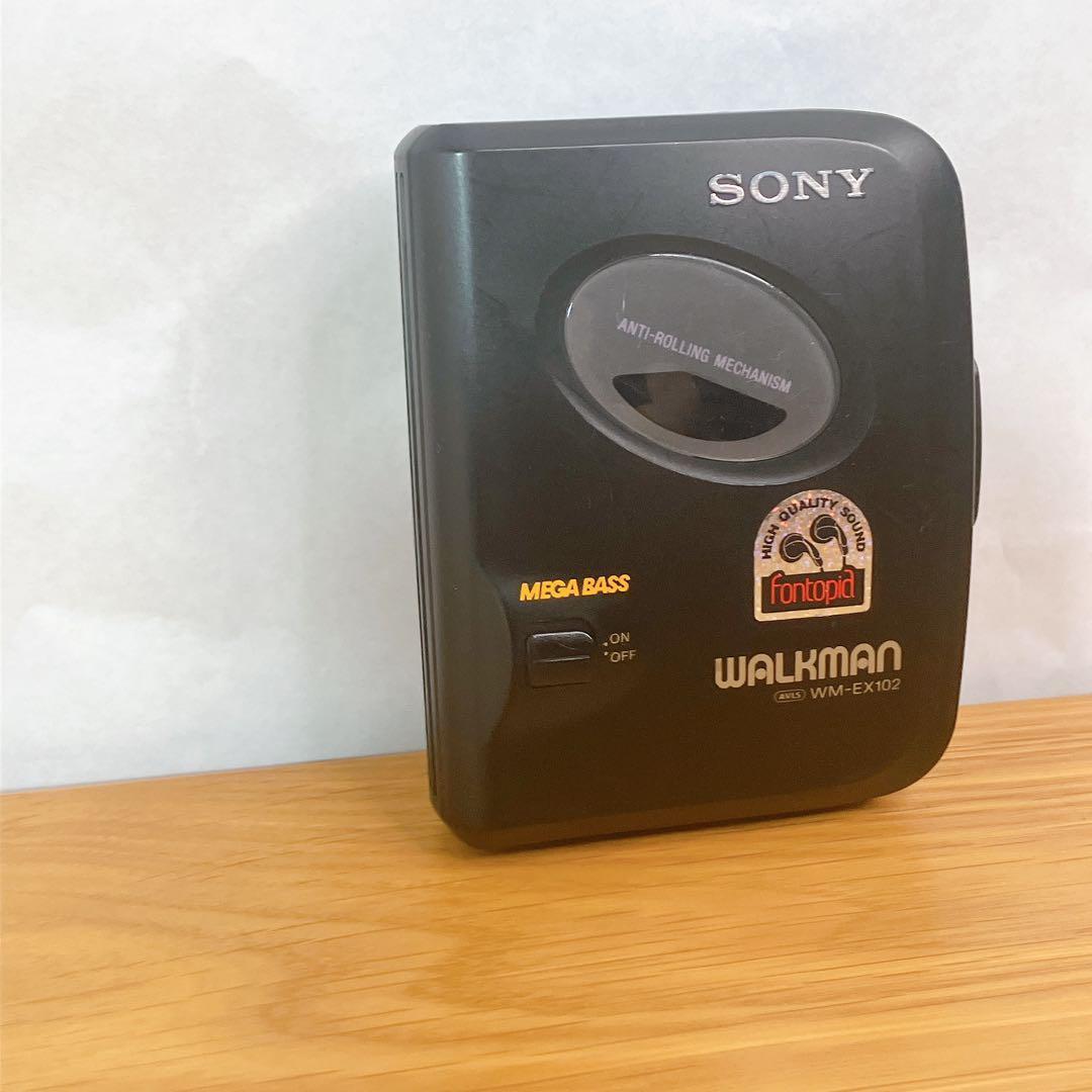 動作品】SONY WM-EX102 カセットプレーヤー