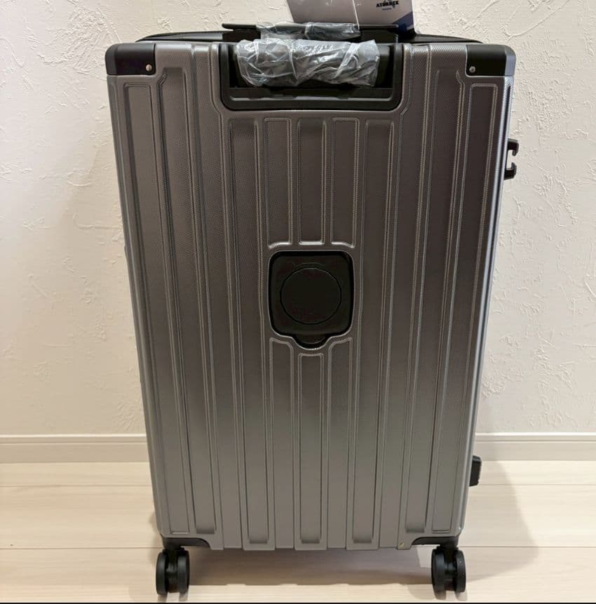 スーツケース キャリーケース 拡張機能付き 超軽量 グレー M 76L 4～7泊
