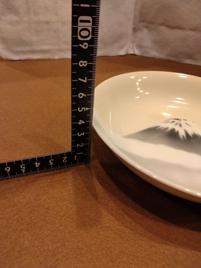 オールドノリタケ　丸皿　富士山　骨董品