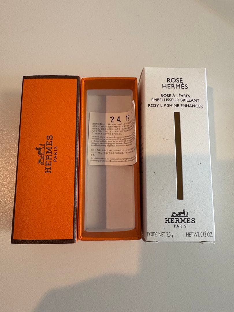 新品未使用HERMES ROSE ティンティッドリップバーム