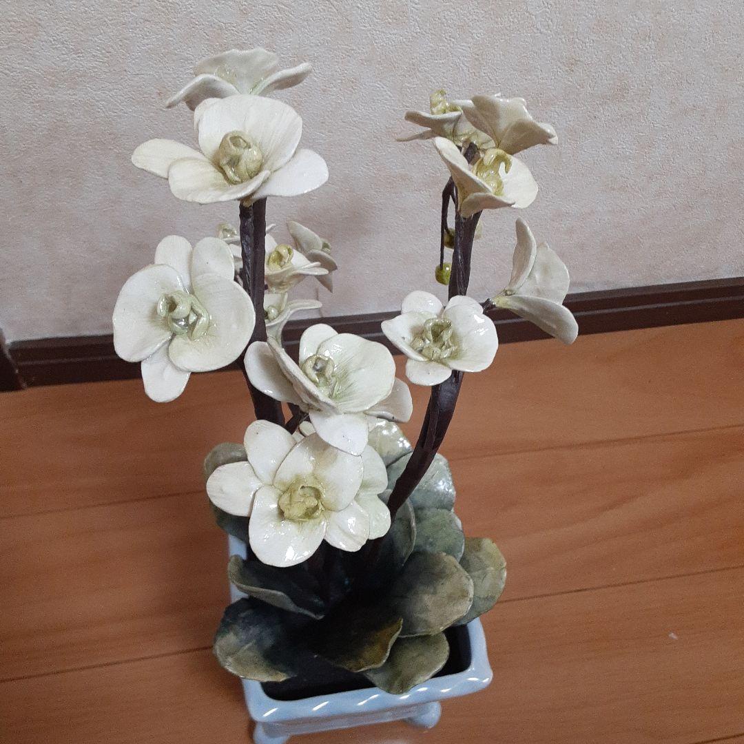 石粉粘土ハンドメイド胡蝶蘭です。
