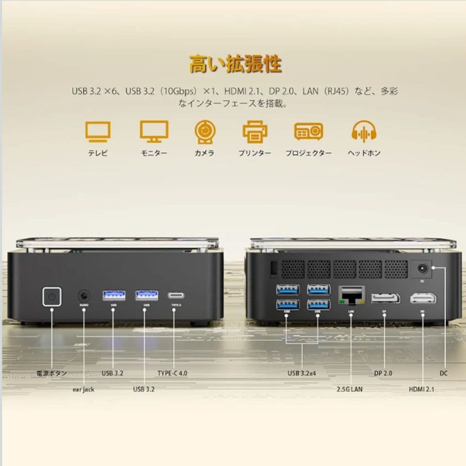 ミニPC i5 第14世代 16GB SSD 小型パソコン Windows11