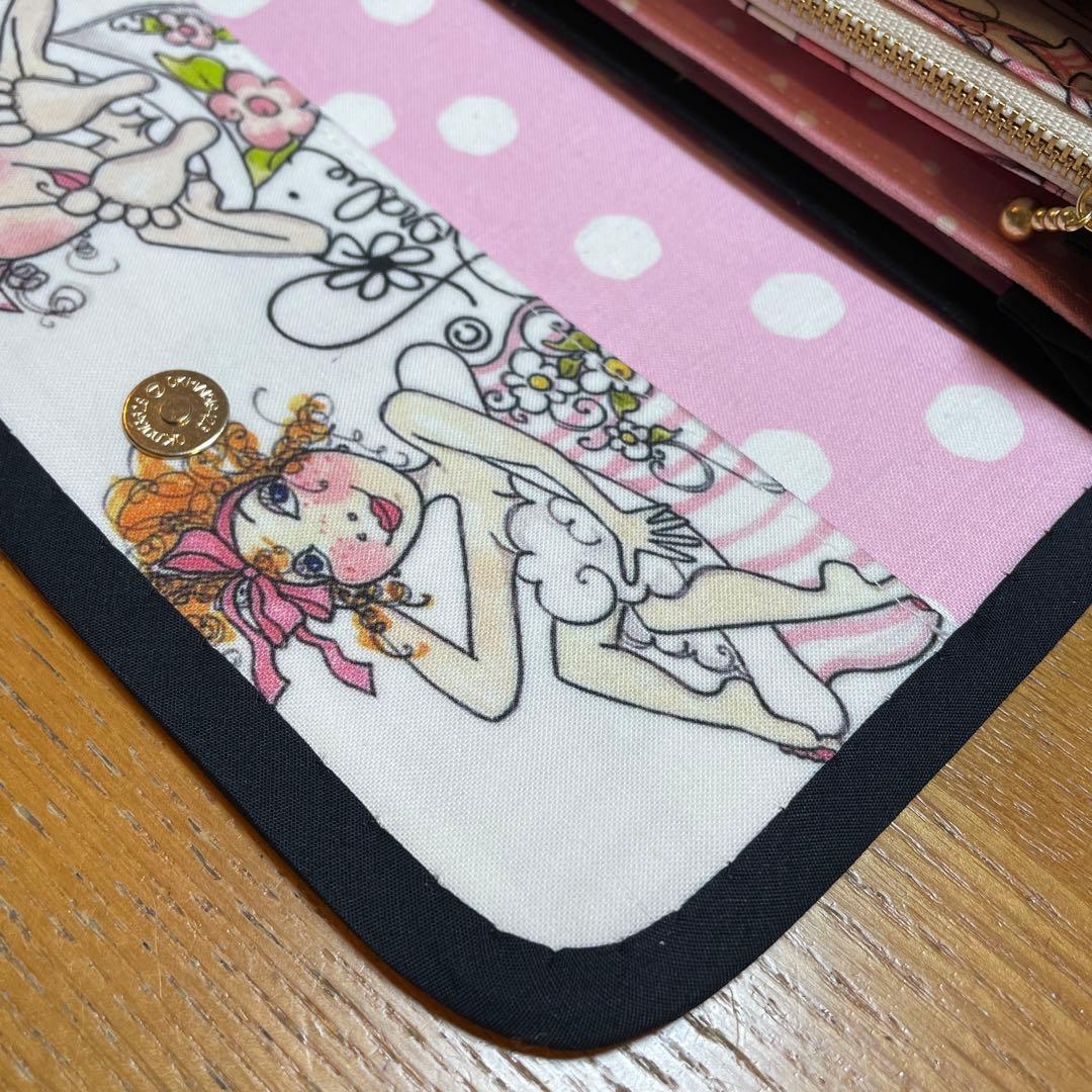 長財布　やりくり財布　ハンドメイド　トートバッグ　巾着袋　ハンドメイド　セット