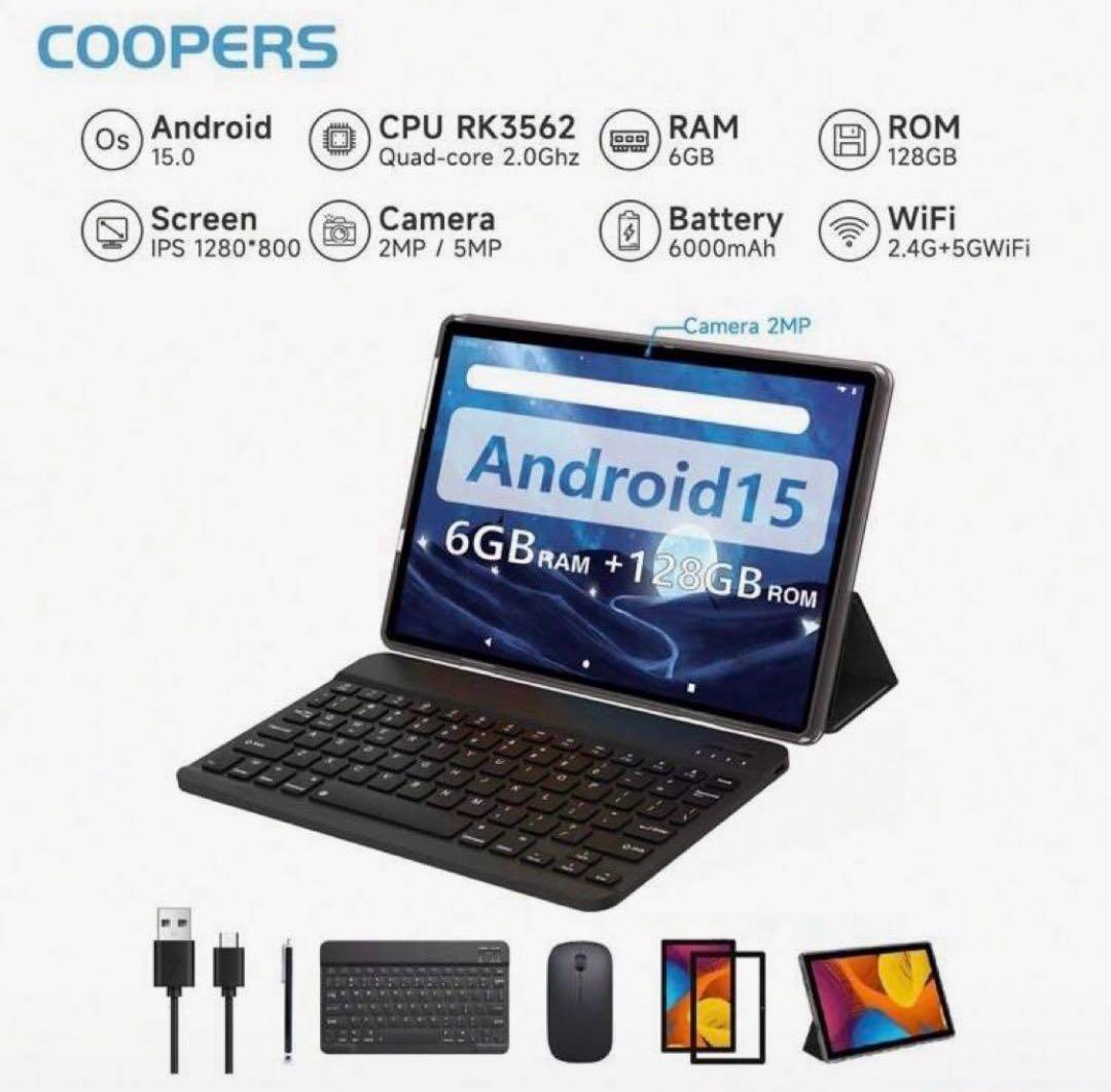 新品未開封 Android15 タブレット 10インチ 128GB
