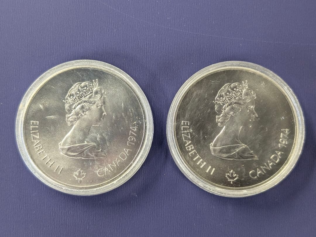 1976年モントリオールオリンピック記念銀貨2枚セット