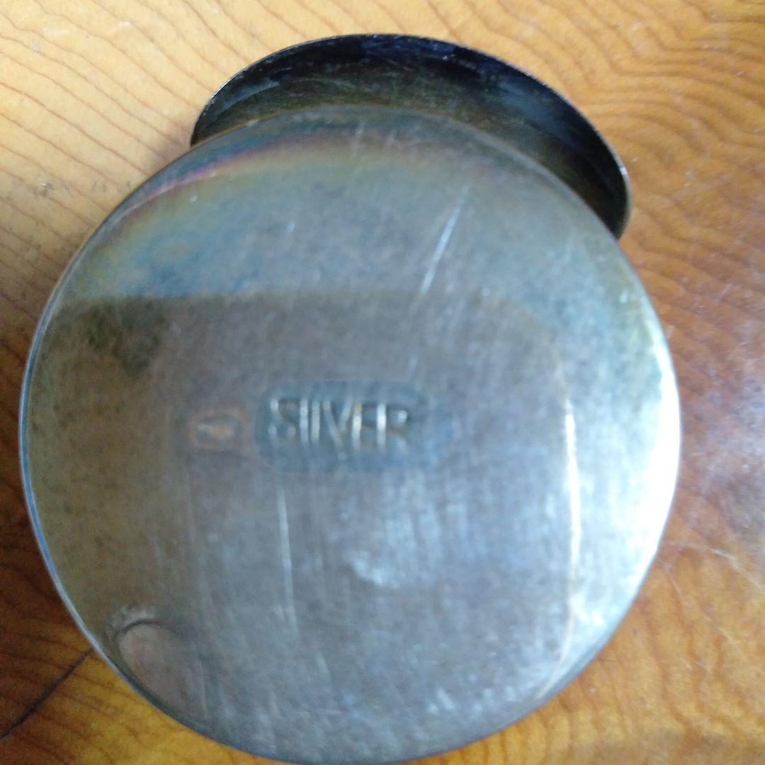 銀製　兜・置物　SILVER刻印