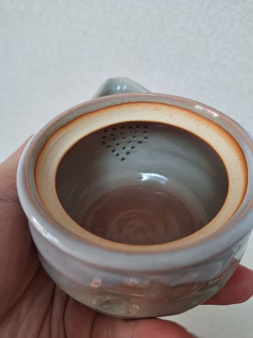 新品　未使用　萩焼　天龍窯　煎茶器 急須 湯冷まし　茶杯　6　茶器　番茶器