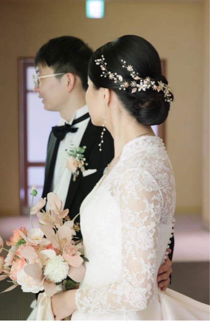 ブーケ 結婚式 ウエディングブーケ 前撮り おしゃれ　3点セット