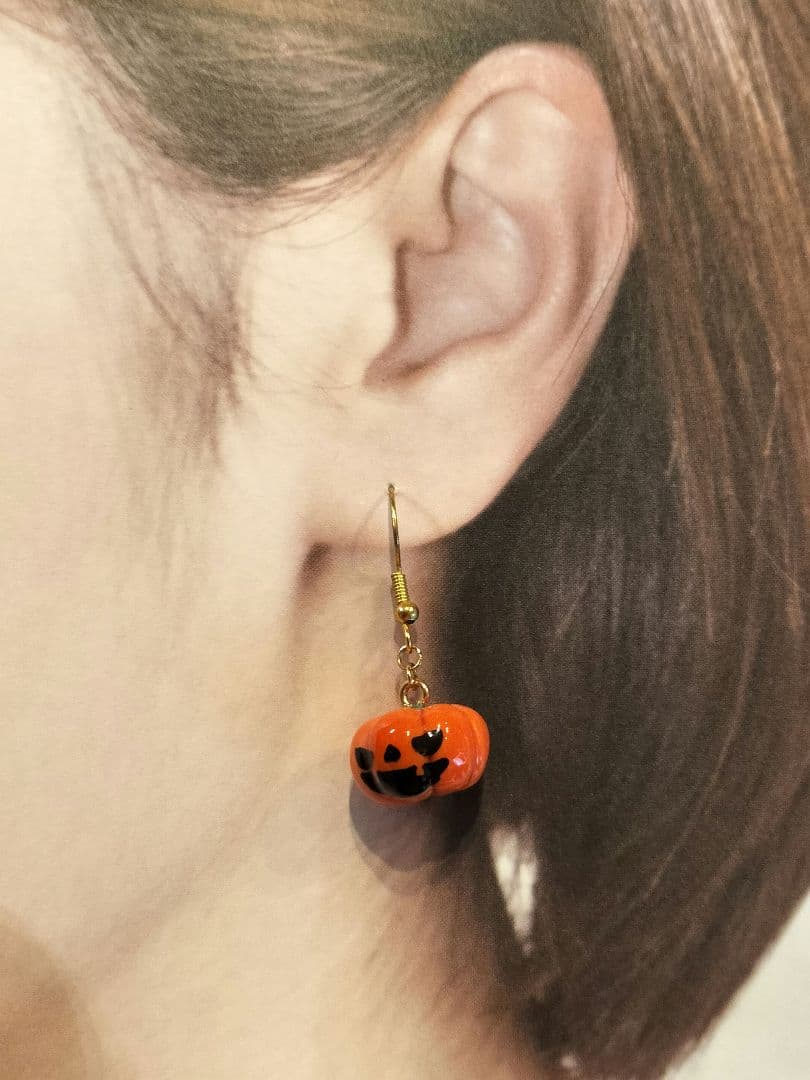 ハロウィン　パンプキンピアス
