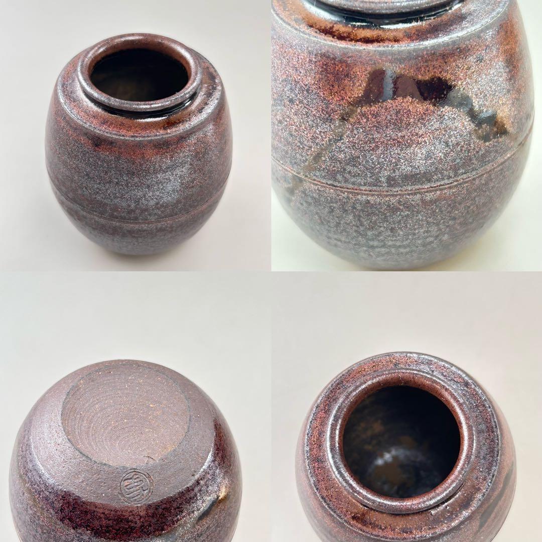 B70 茶道具 富士山有衛写 仁史 茶入 小 共箱付き