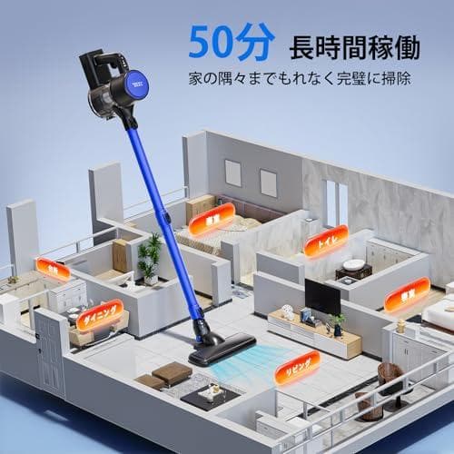 掃除機 コードレス【2026革新版！衝撃の45000pa超強力吸引&革命的な軽k