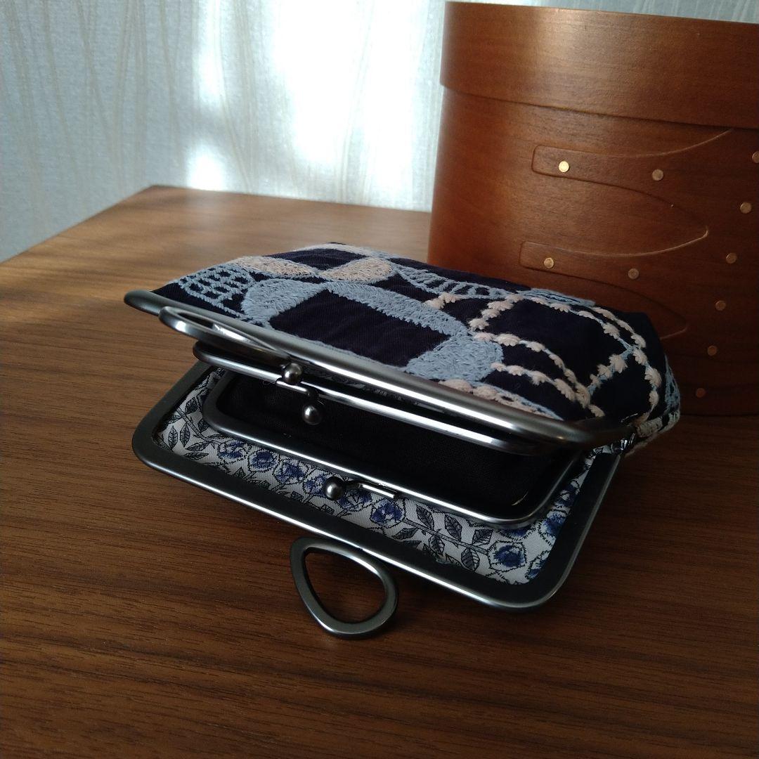 new❁ リボン口金 親子がま口財布☆ミナペルホネン ハンドメイド