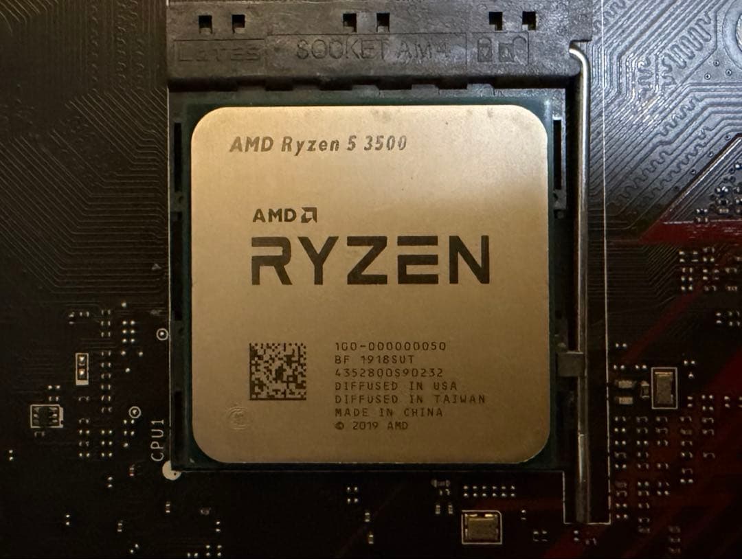 RYZEN 5 3500+B450マザーボード+DDR4メモリ