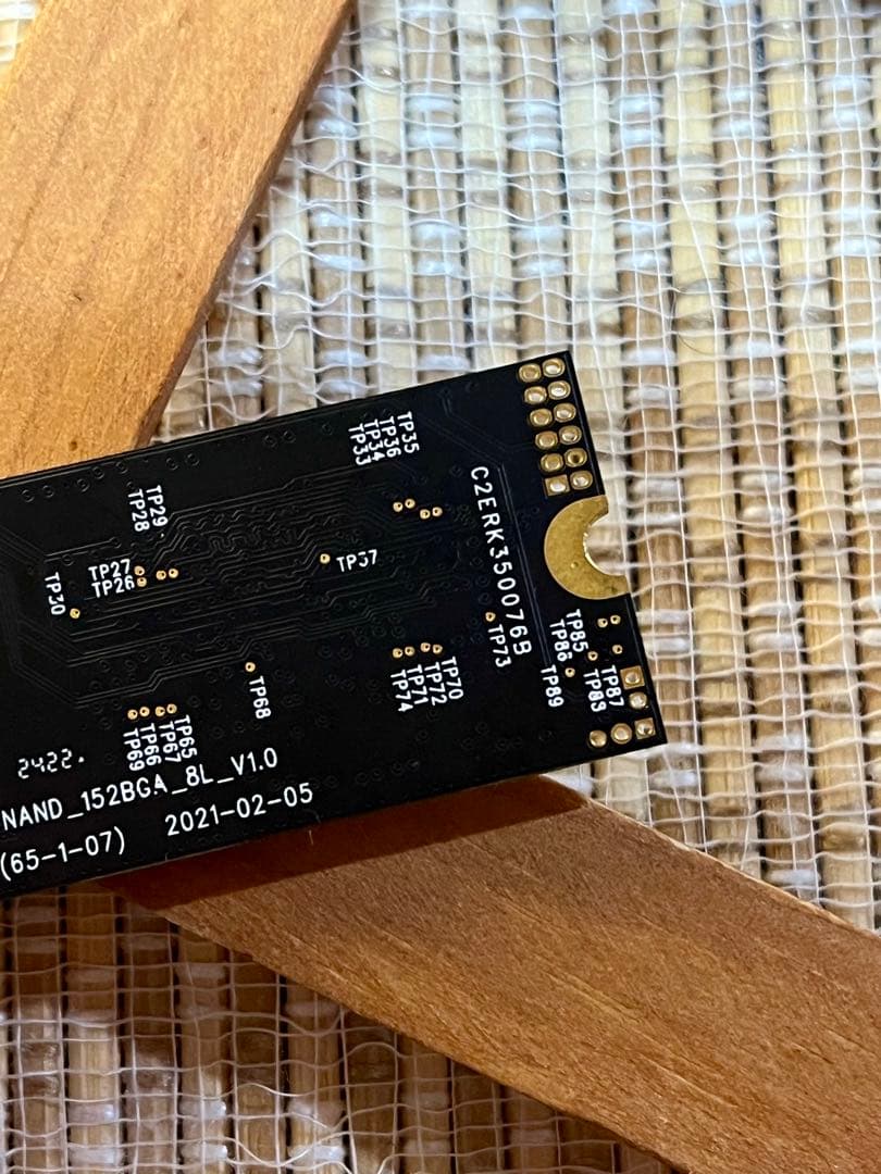 M.2 SSD 1TB １年使用