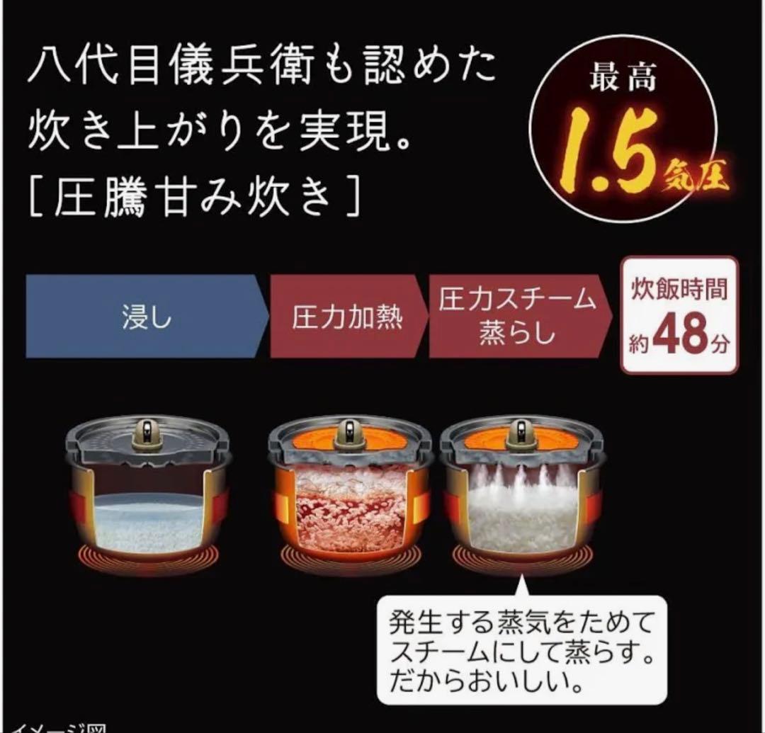 新品未開封 日立 IHジャー炊飯器 RZ-Z100JM-K 5.5合ふっくら御膳