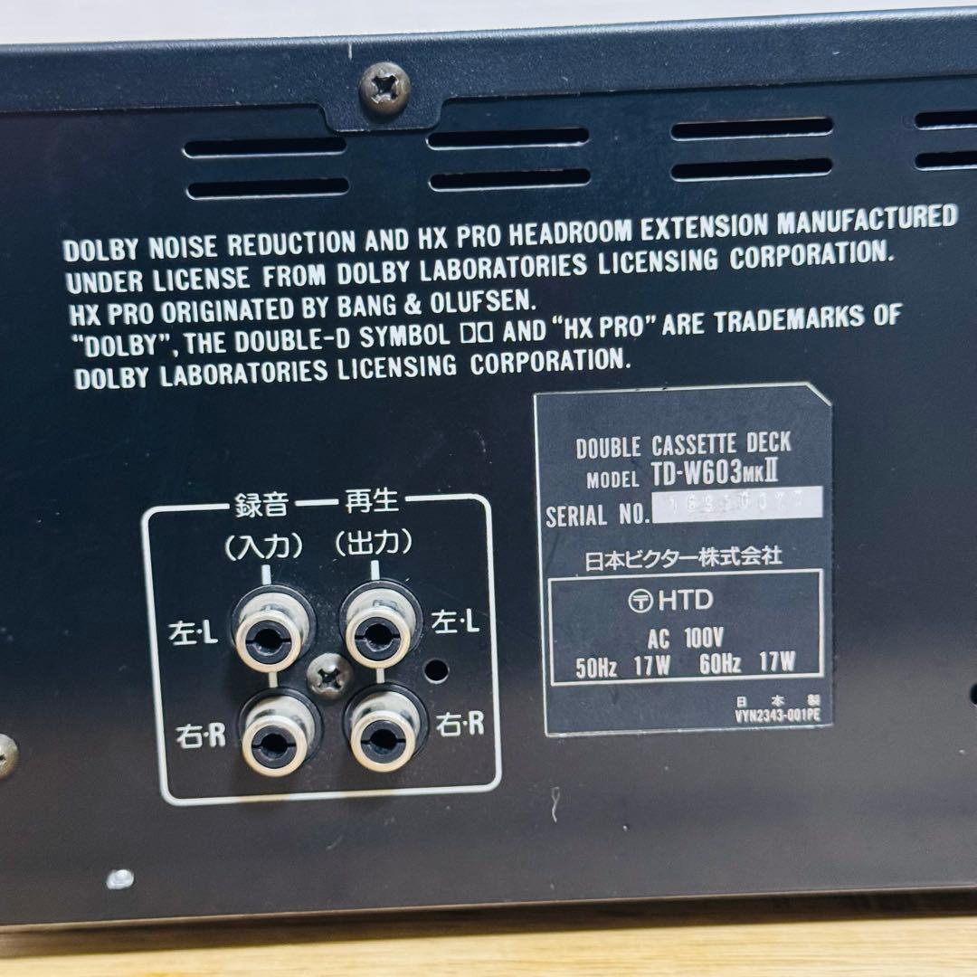 Victor TD-W603MK2 ダブルカセットデッキ