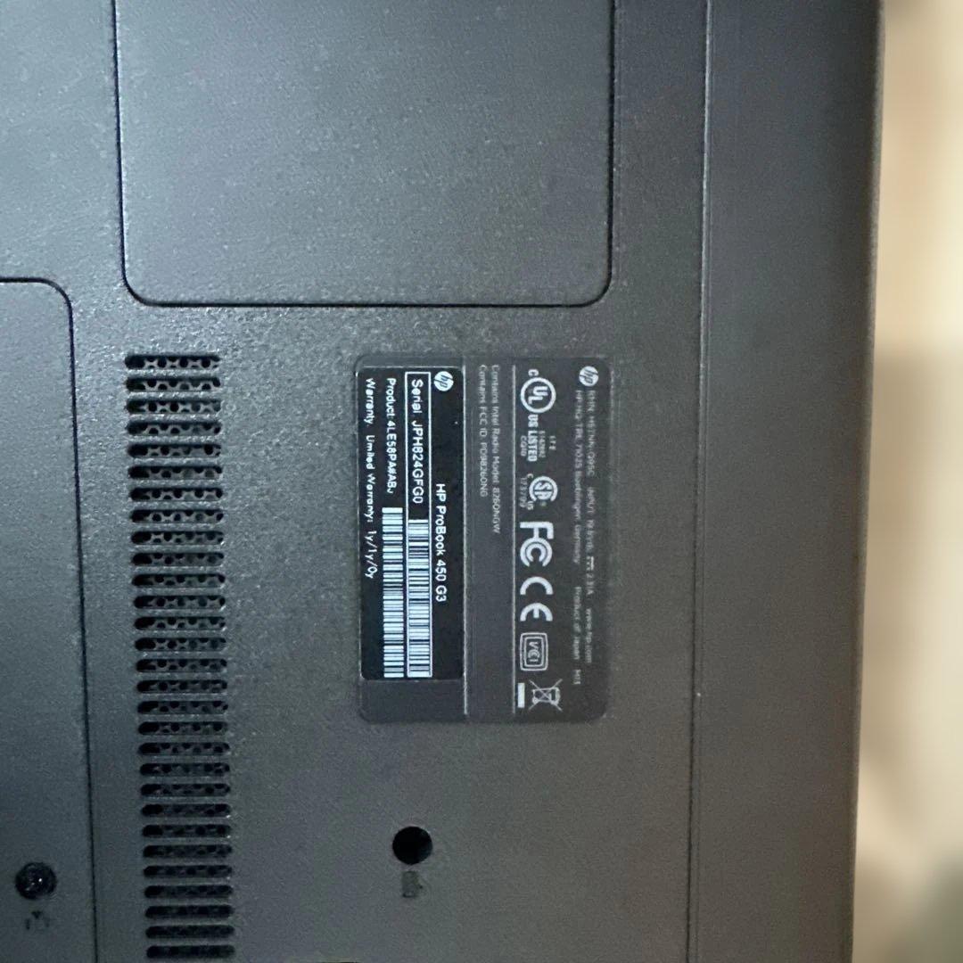 Windowsノート本体 Hp Probook 450 G3 Window 10 