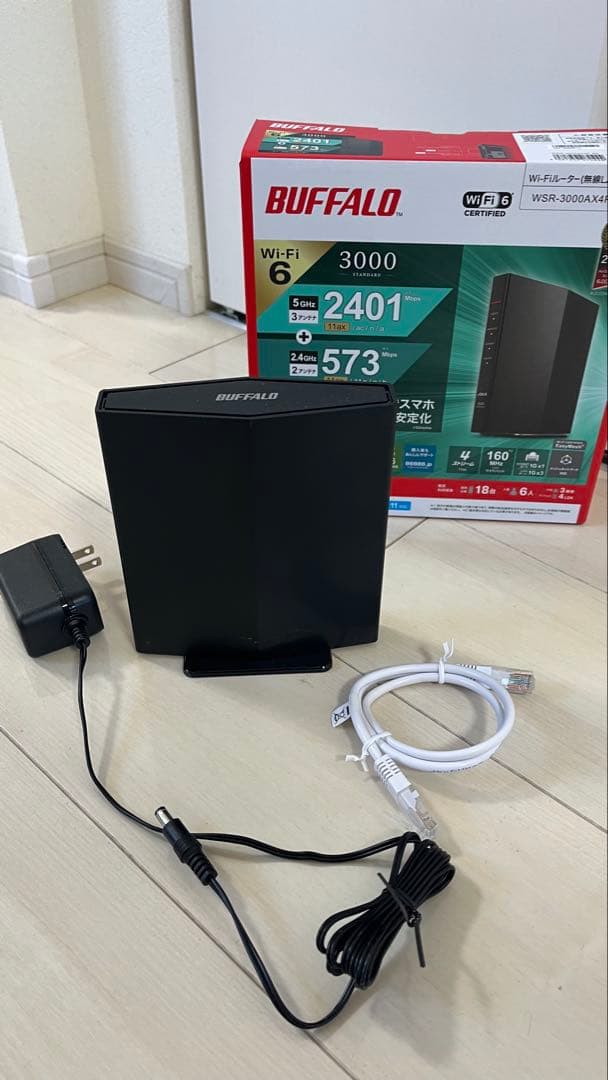 BUFFALO WSR-3000AX4P-BK WiFi6対応