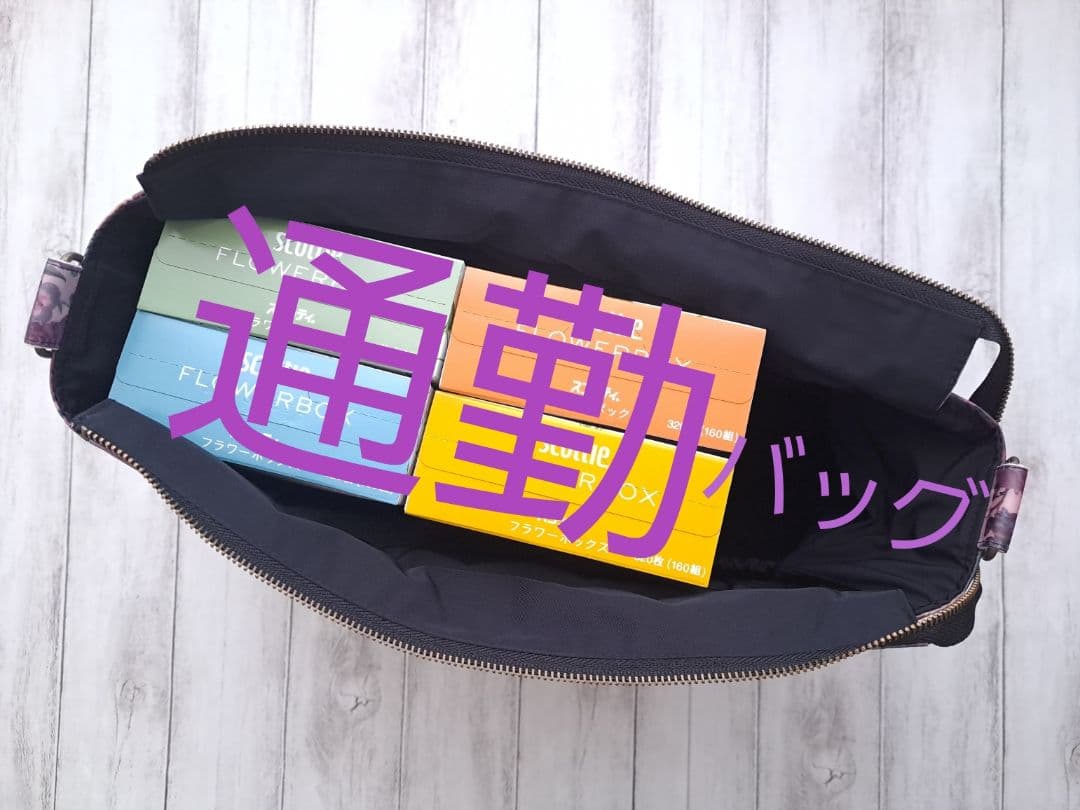 せいらん様　セール　リバティ　ローズ・ザンジー　通勤バッグ　共布ショルダー紐付き