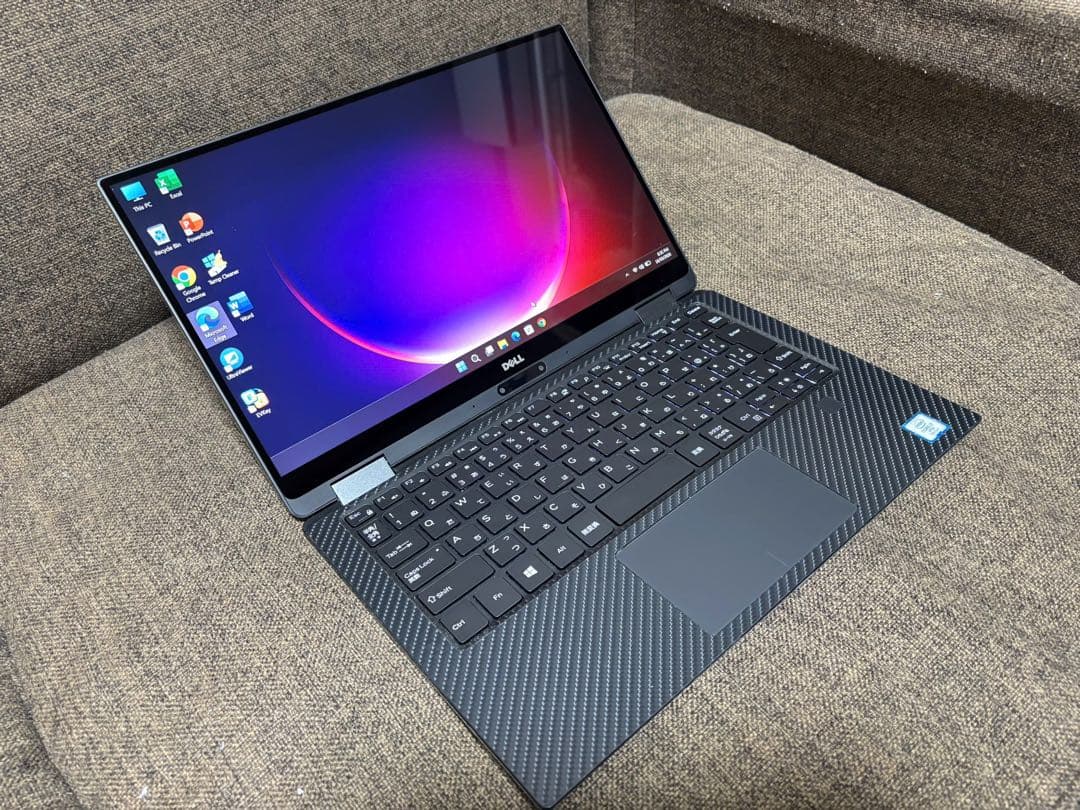 DELL XPS 13 2-in-1 ブラック i7-16GB Office付き
