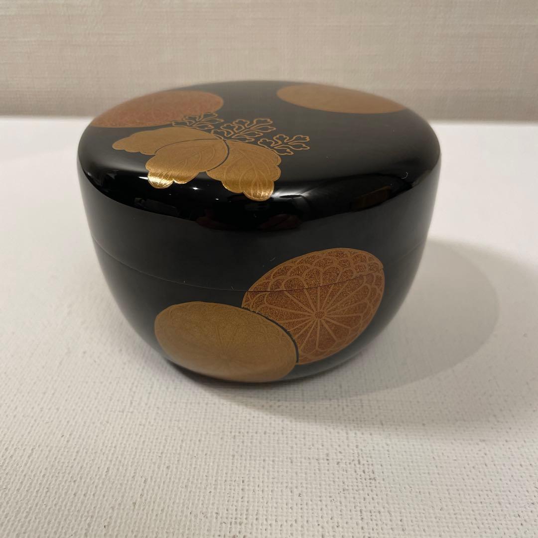 佐々木宗章作　高台寺絵巻　平棗　茶道具