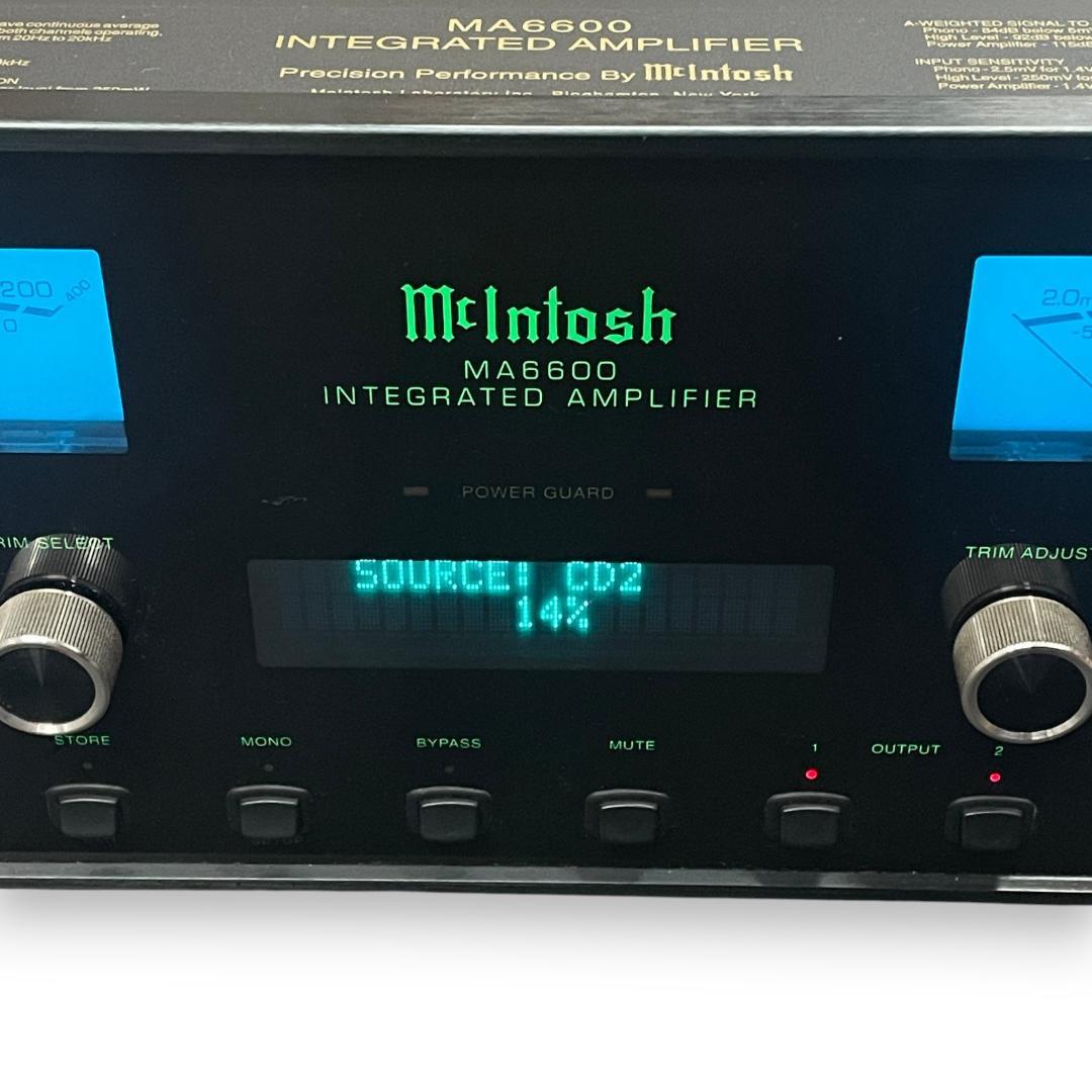【美品】動作確認済/McIntosh MA6600プリメインアンプ,リモコン付