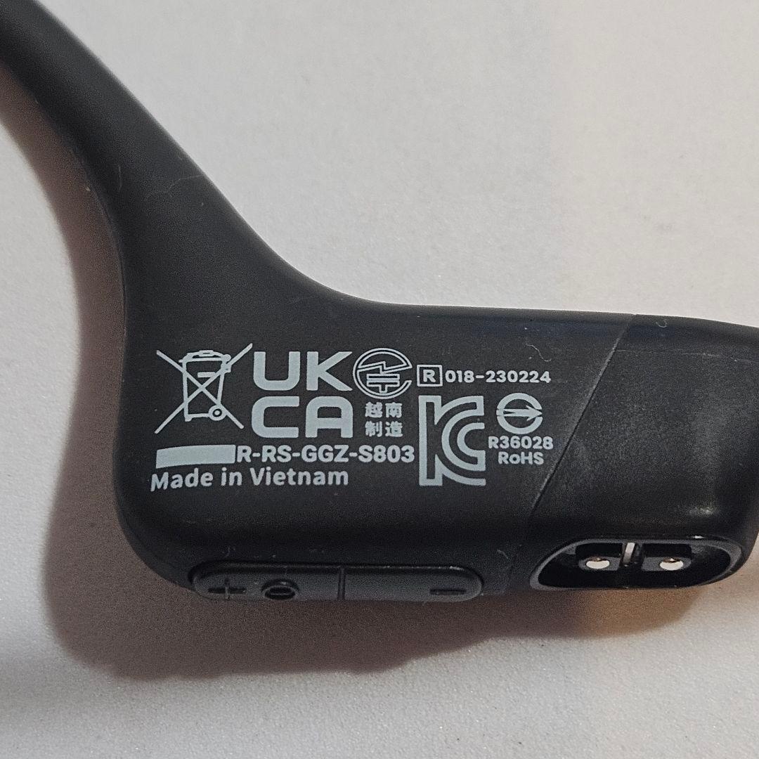 SHOKZ OpenRun S803 ブラック 動作確認済 骨伝導イヤホン