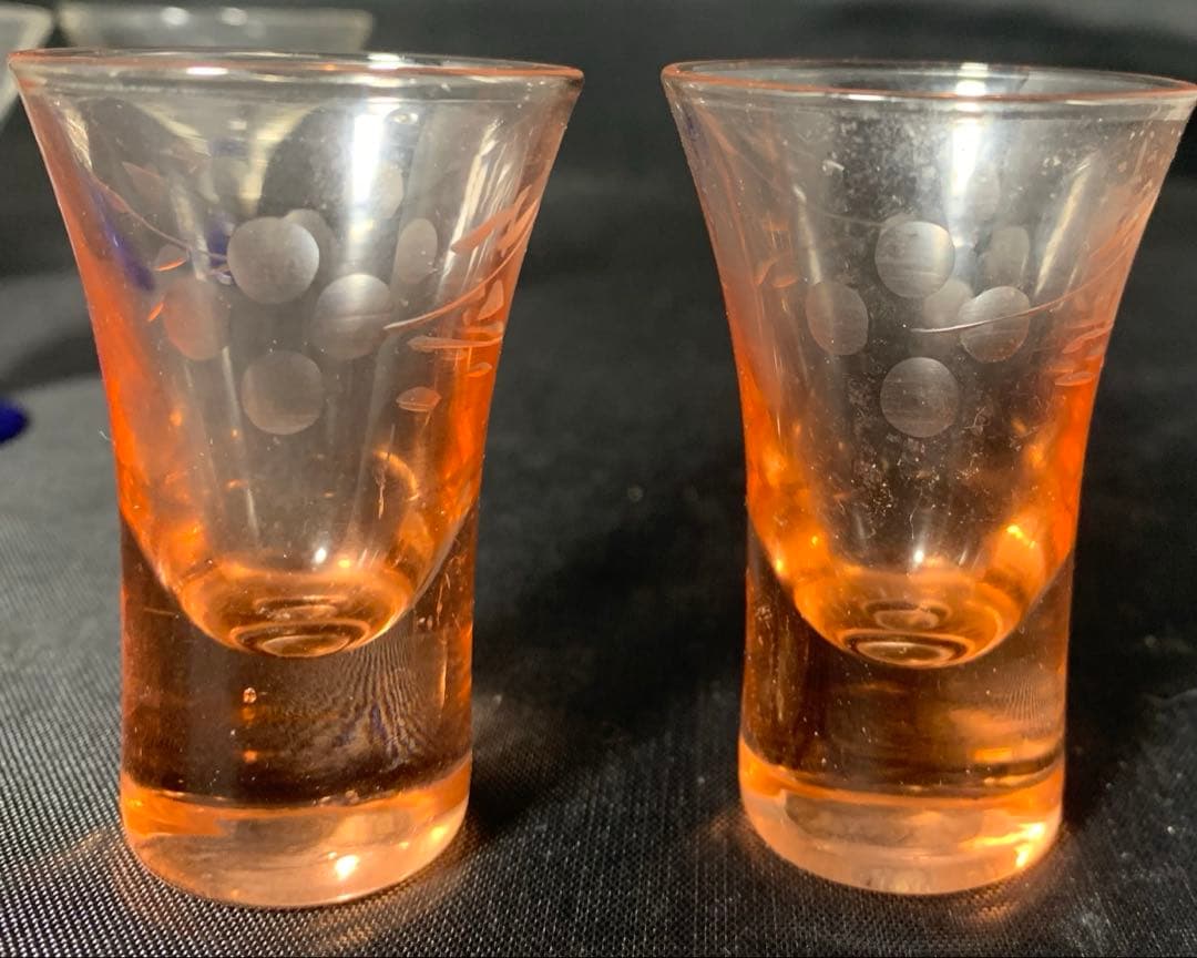 昭和レトロ　ガラス　おちょこ　酒器