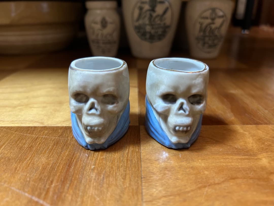 50's ビンテージ 死神 陶器製 デカンタ セット② JAPAN製 ネイバー