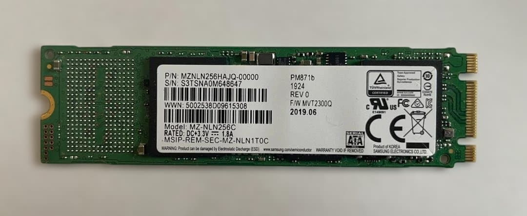 256GB M.2 SSD x 5枚